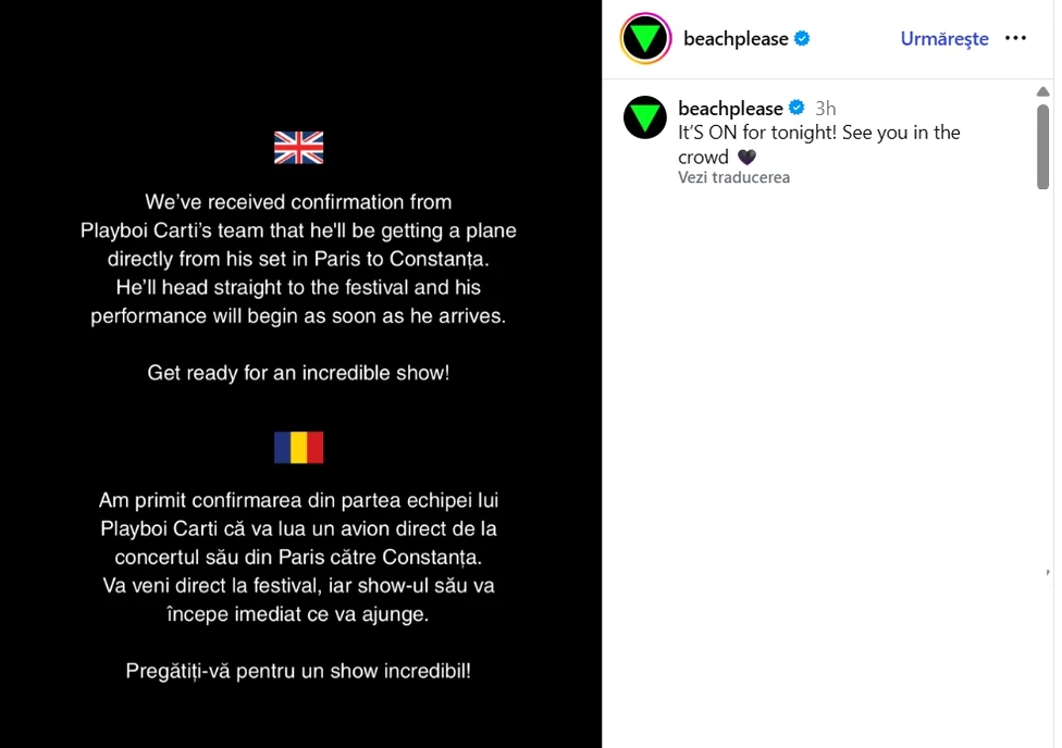 Rapperul Playboi Carti va fi prezent la Constanța. Foto: Instagram 
