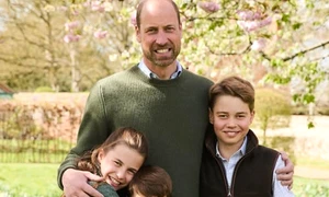 Prințul William cu cei trei copii ai lor de Ziua Tatălui FOTO FB William and Kate jpg