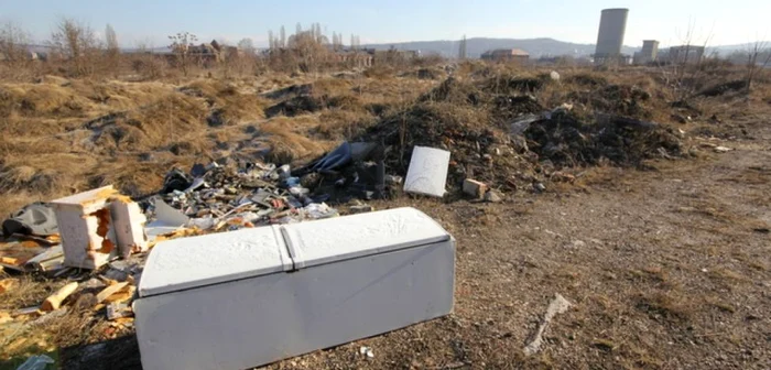 Gunoaiele împânzesc vechea platformă industrială. FOTO: Daniel Guţă. ADEVĂRUL.