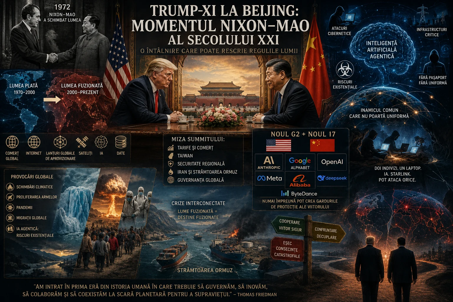 Trump-Xi la Beijing: Momentul Nixon-Mao al secolului XXI