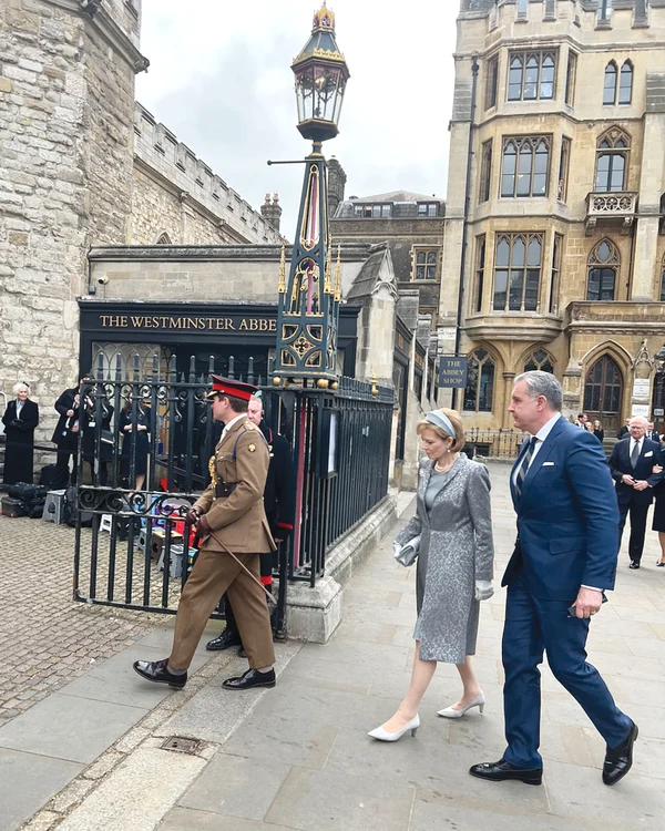 Majestatea Sa Margareta  și Principele Radu,  la comemorarea  Prințului Philip
