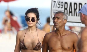 Romario si iubita lui, la plajă în Brazilia jpeg