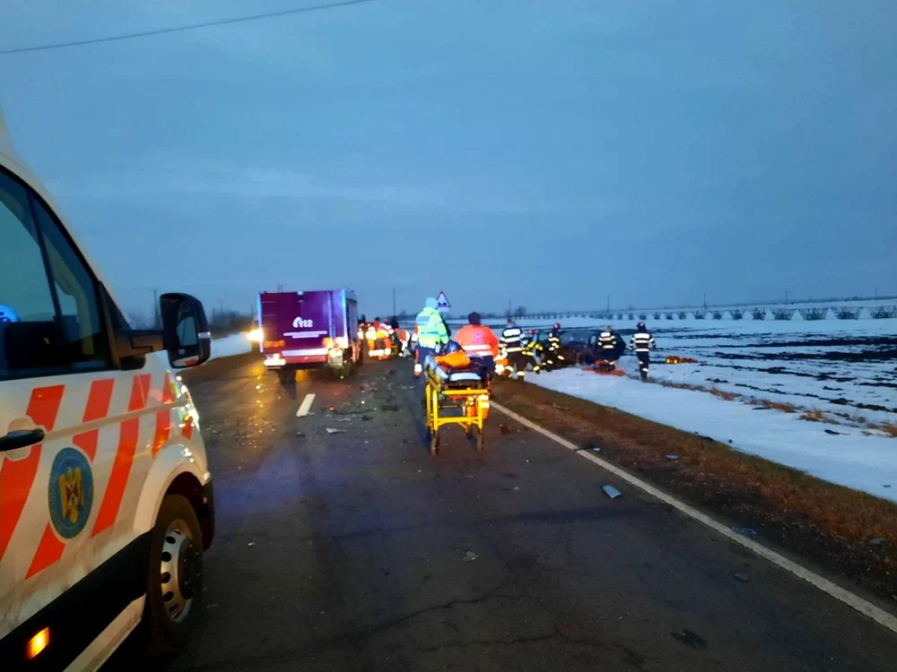 Accident tragic în Brăila FOTO: ISU Brăila