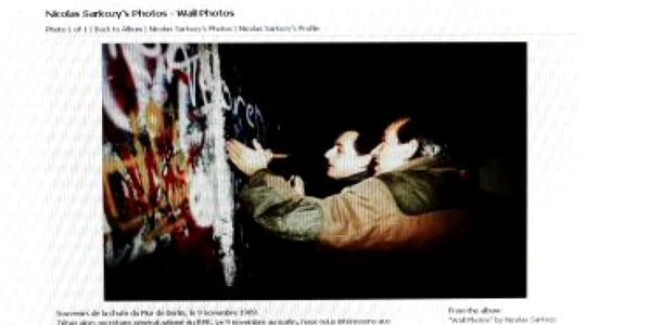 Nicolas Sarkozy a povestit cum a lovit cu târnăcopul în Zidul Berlinului