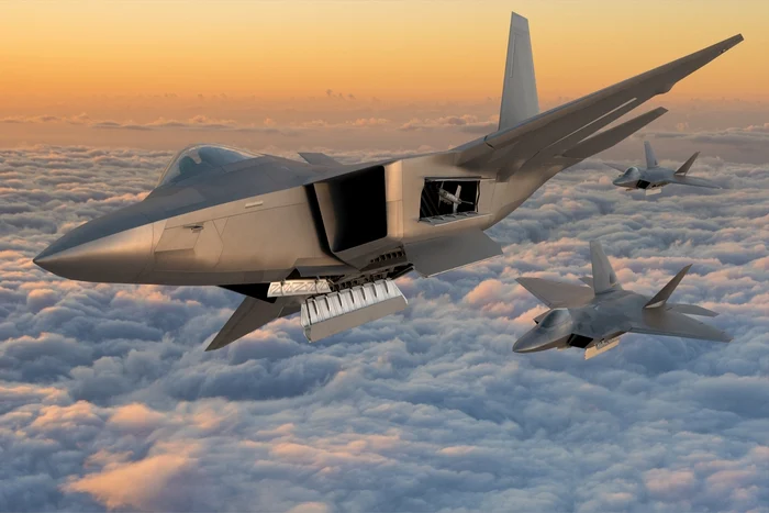 Avionul de a cincea generație F-22 Raptor a fost produs de Lockheed Martin FOTO SHUTTERSTOCK