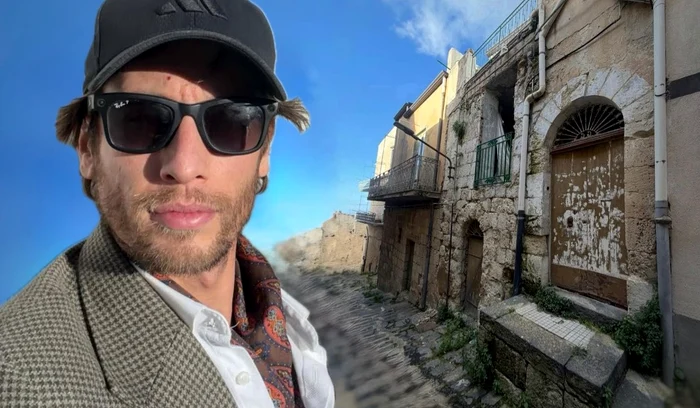 Cum l-a salvat de datorii casa de 1 euro cumpărată în Italia pe George Laing / foto: colaj Instagram