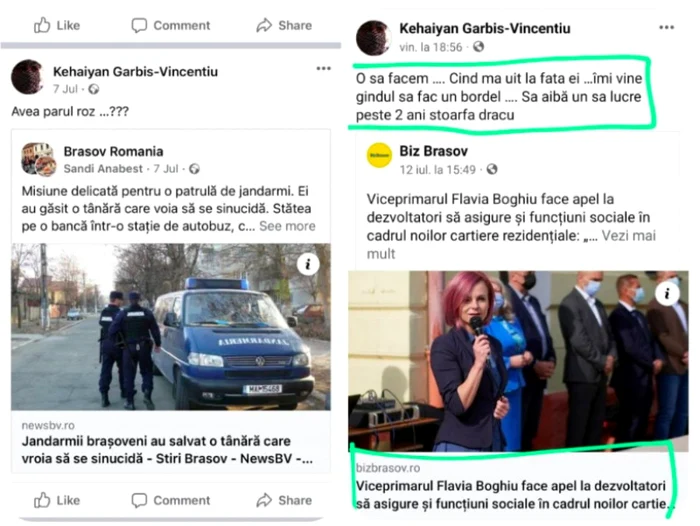 Postarea în care un dezvoltator imobiliar are un atac murdar la adresa viceprimarului Braşovului FOTO Facebook