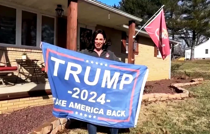 Jennifer Piggott, pe vremea când îl susținea pe donald Trump FOTO: X