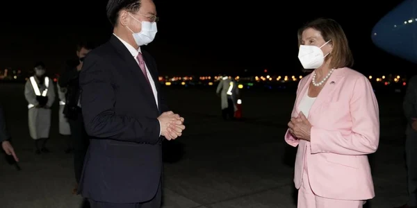 Nancy Pelosy sosire Taiwan 2 august 2022 FOTO EPA-EFE