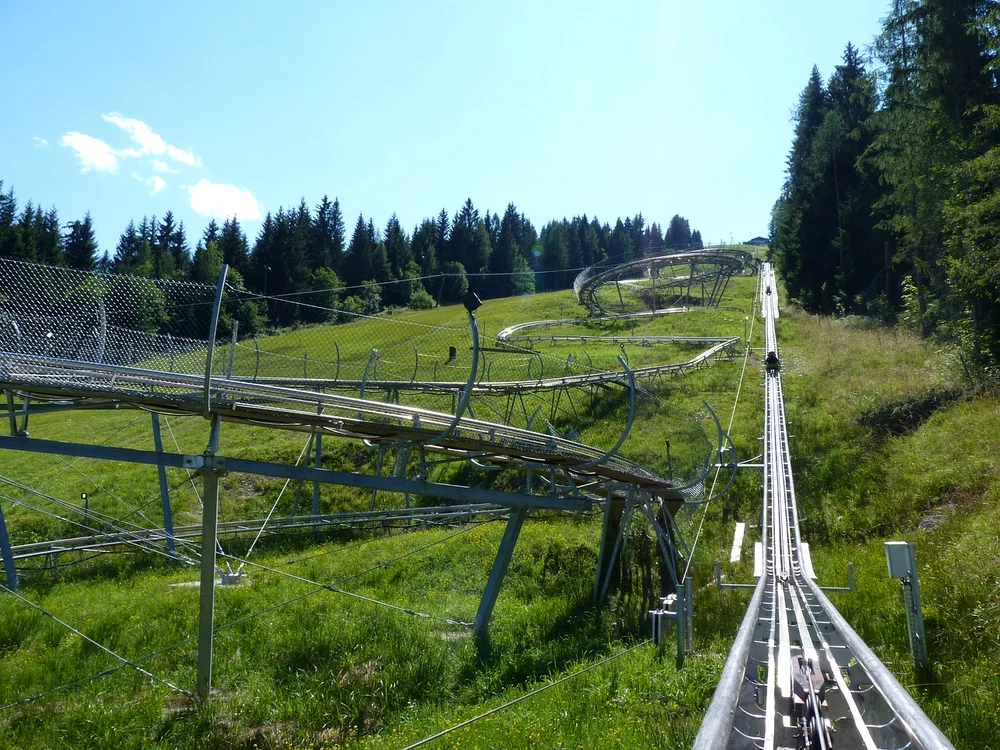 Sanie de vară în Poiana Brașov FOTO Primăria Brașov