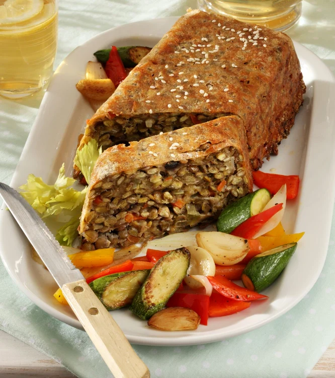 Lentils Baked with Mushrooms and Cheese jpeg