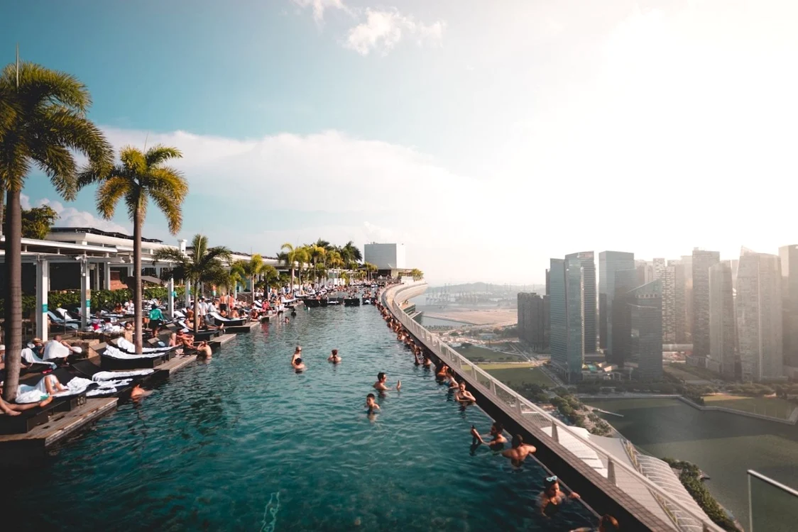 Infinity Pool de la The Marina Bay Resort din Singapore
