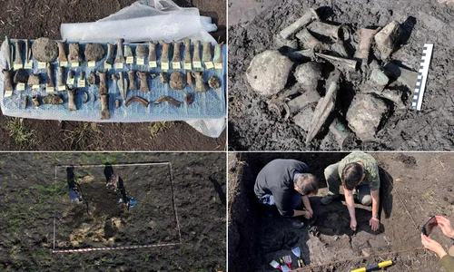 Depozit de bronzuri vechi de peste 3.000 de ani, descoperit de detectoriști în Alba (foto: Muzeul Național al Unirii Alba Iulia)