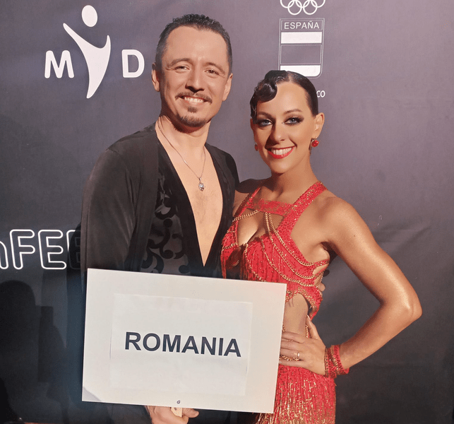 Cuplu de dansatori români, în semifinale la Europene. Patrik și Andreea Haizăr din Arad țintesc Mondialele VIDEO