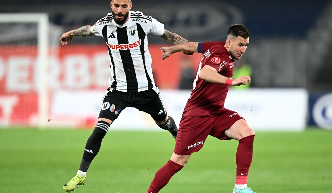 Universitatea Cluj (stânga) a învins-o pe CFR Cluj (FOTO: Sportpictures)