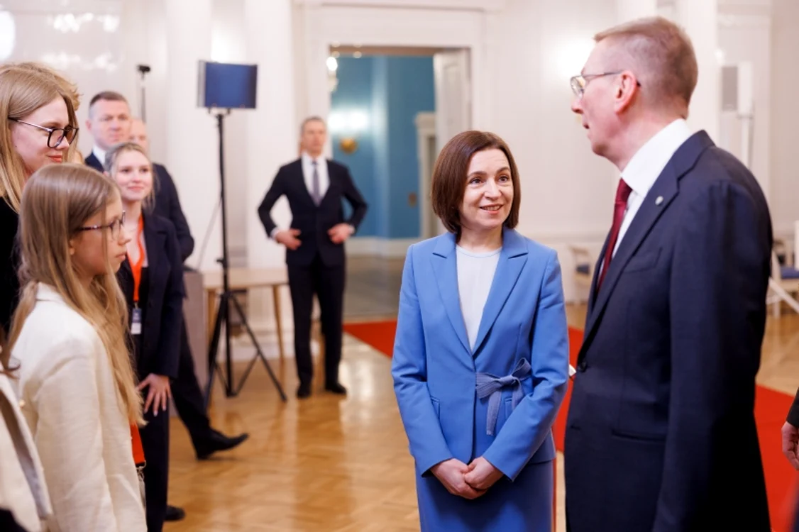 Maia Sandu a efectuat în data de 1 aprilie o vizită la Riga. FOTO: Presedinte.md