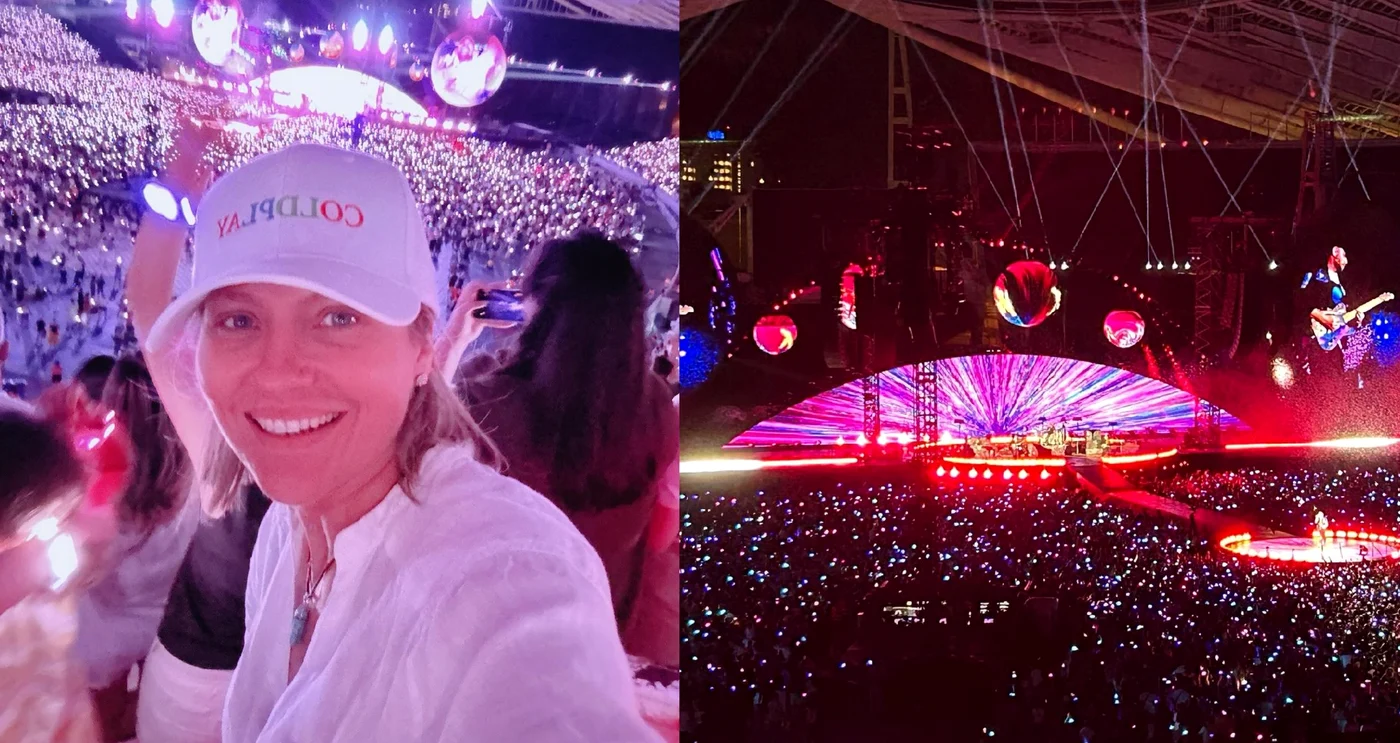 Mirela Vaida, despre experiența de la concertul Coldplay / foto: colaj Instagram