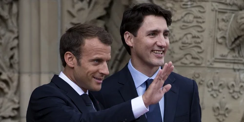  Emmanuel Macron Justin Trudeau EPA EFE