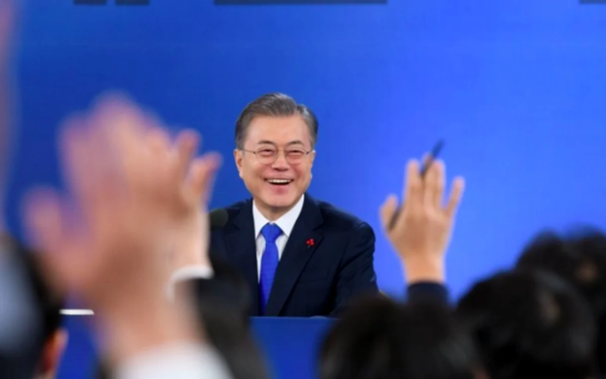 Moon Jae-in, preşedintele din Coreea de Sud Sursa Twitter Moon Jae-in