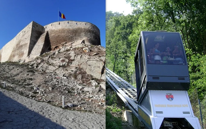 Telecabina. Staţia din Cetatea Devei. Foto: Daniel Guţă. ADEVĂRUL.