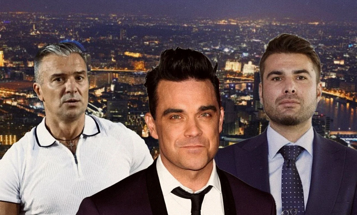 Pancu și Mutu, la șpriț cu Robbie Williams  Foto/Colaj Sportpictures-Getty-FRF