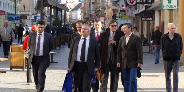 Ambasadorul Franței a fost impresionat de clădirile din centrul istoric al Oradei