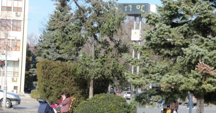 Slobozia a avut parte de temperaturi pozitive la amiază FOTO: M.S.