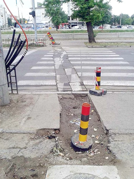
    Trecerea de pietoni  are toate şansele  să devină punct de  atracţie turisticăFoto: Facebook/Radar Iaşi  