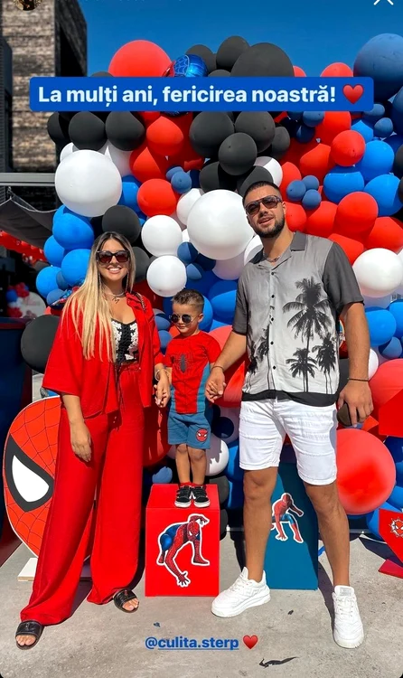 Culiță Sterp și Daniela Iliescu alături de fiul lor, Milan / Sursă foto: Instagram