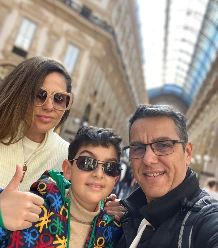 Cristi Brancu și-a dus familia la Milano de ziua lui