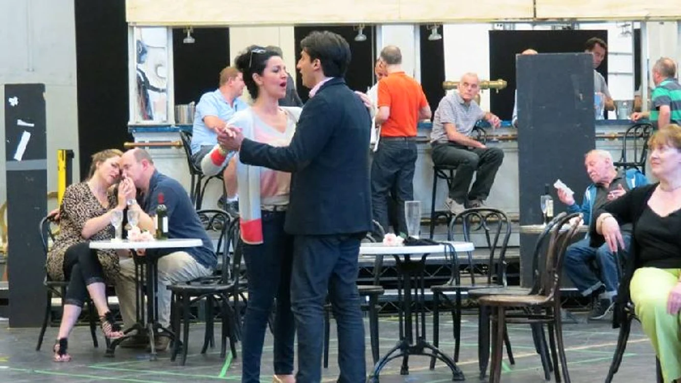 Angela Gheorgiu, la repetiţii (foto: Facebook)