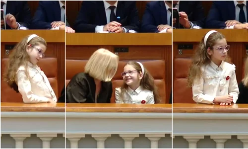 Aheea, fiica lui Nicușor Dan în ziua învestiturii  capturi de ecran jpg