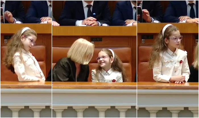 Aheea, fiica lui Nicușor Dan în ziua învestiturii  capturi de ecran jpg