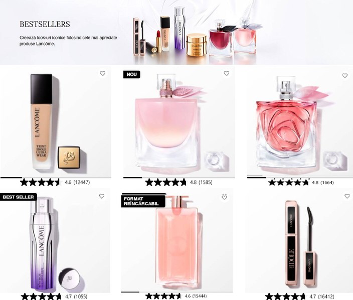 Lancôme Bestseller în România: Parfumuri iconice, mascara virală și skincare premium pentru cadouri de lux