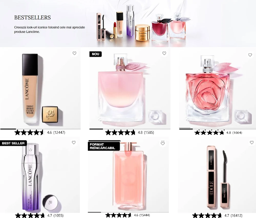 Lancôme Bestseller în România: Parfumuri iconice, mascara virală și skincare premium pentru cadouri de lux