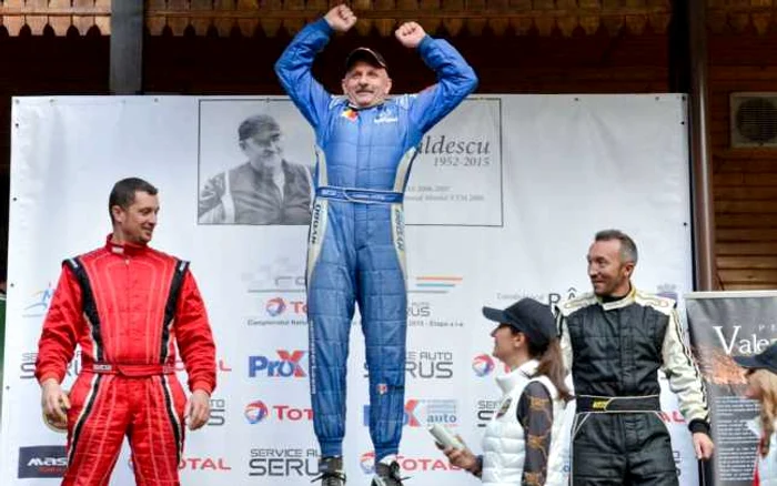 Podiumul competiţiei de la Râşnov. FOTOautorally.