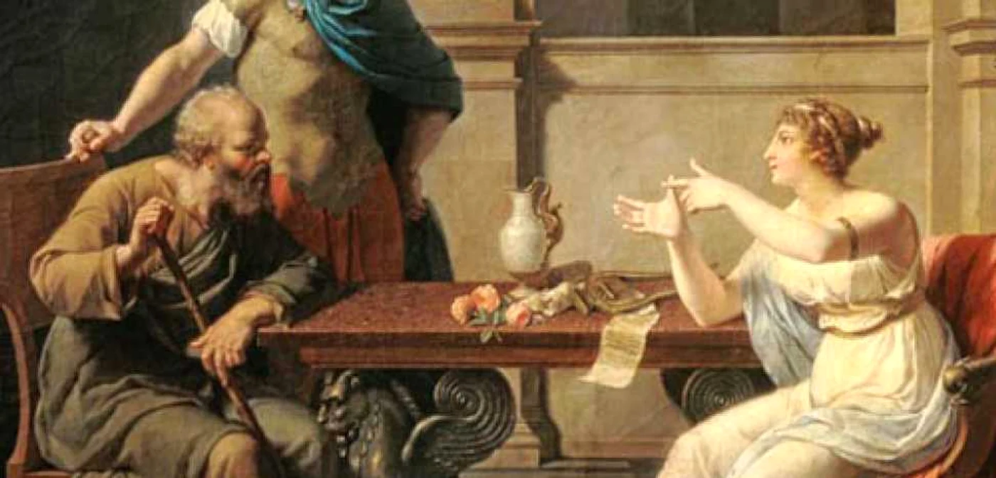 Socrate şi Aspasia FOTO classicalathensgoldenage.com