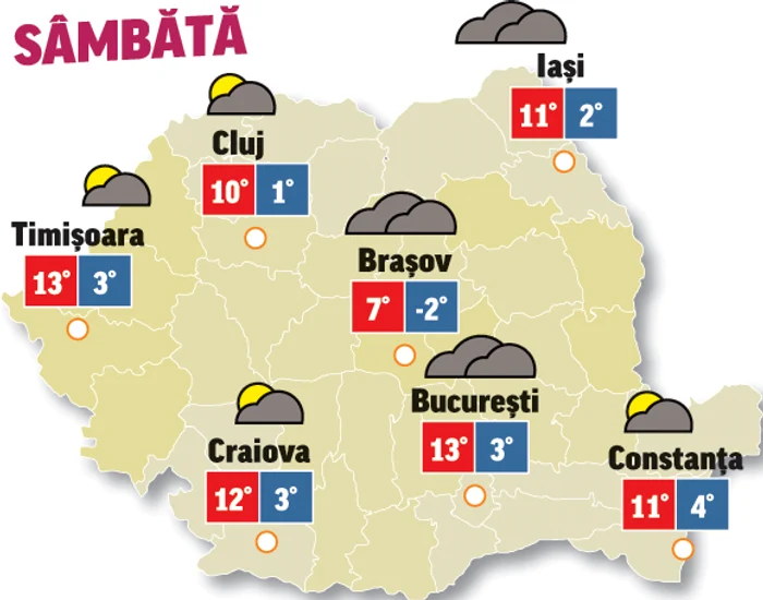 Prognoza meteo 3 aprilie anunță precipitații slabe în Capitală