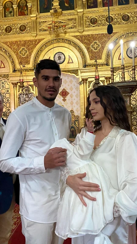 Florinel Coman și-a botezat fetița