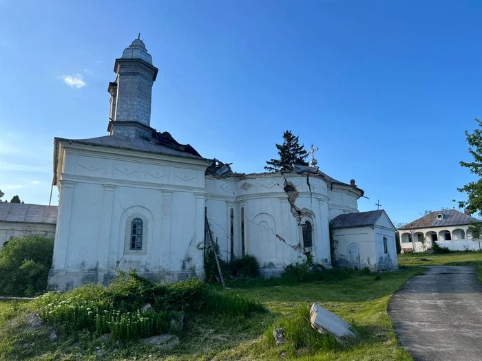 Așa arată biserica Mănăstirii Rătești. SURSA Geoparcul Ținutul Buzăului