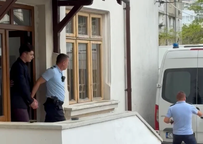 Vlad Pascu a fost adus joi la Judecătoria Mangalia captură video Antonia Ispas