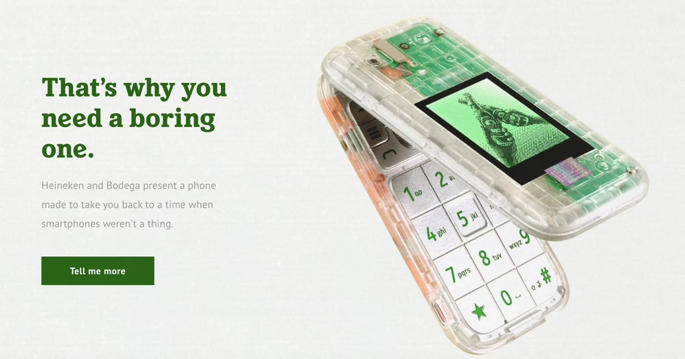 Telefonul plictisitor, realizat de Heineken și Bodega - Foto X (ex Twitter)