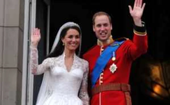 Prinţul William și ducesa de Cambridge, la nunta lor, anul trecut 