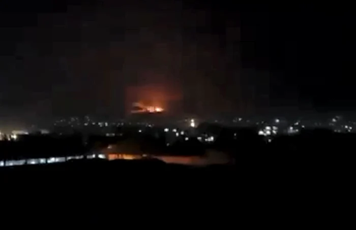 Atacuri aeriene turcești în nord-estul Siriei Foto: Captură Twitter