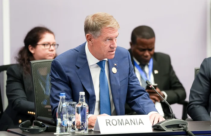 Iohannis a participat la masa rotundă pe tema schimbărilor climatice FOTO: Twitter