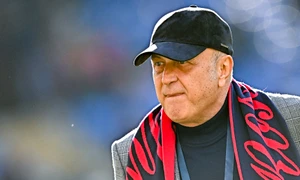 Dan Șucu, la meciul de Serie A dintre Genoa și Parma. FOTO Getty Images