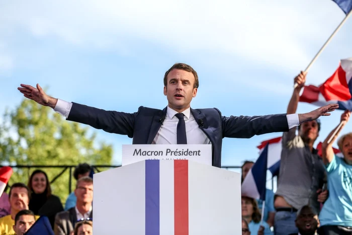 E. Macron, favorit în alegerile de duminică/ Foto: EPA