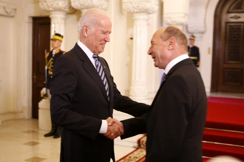 Joe Biden primit la Cotroceni de Basescu FOTO Eduard Enea 