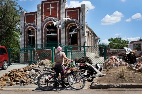 Război în Ucraina - ziua 117 - Druzhkivka - 20 iun 2022 / FOTO Getty Images