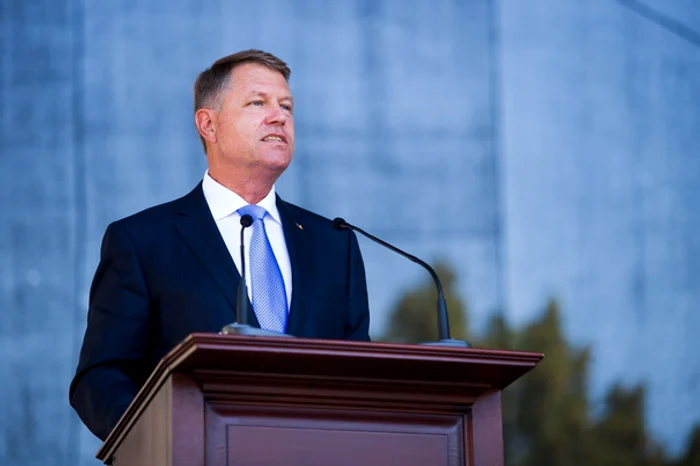Președintele Klaus Iohannis a transmis un mesaj video cu ocazia sărbătorilor de iarnă Foto: Mediafax